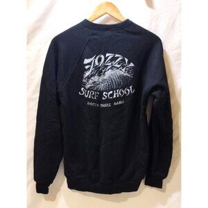 Fozzy Surf School Oahu Crewneck on Bella + Canvas Blank M Black